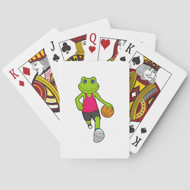 Jeu De Cartes Joueur de basket-ball de grenouille (dos)