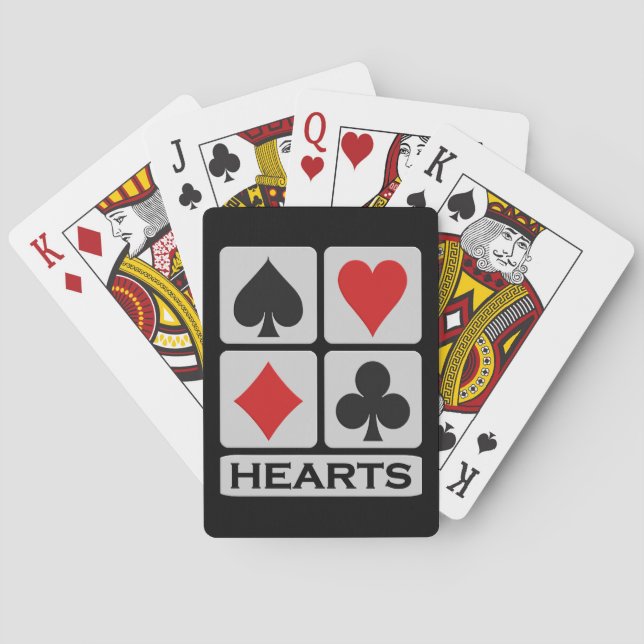 Jeu De Cartes Joueur de coeur jouant aux cartes (dos)