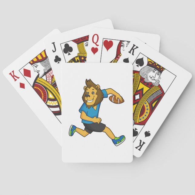 Jeu De Cartes Joueur de football de Lion Rugby (dos)