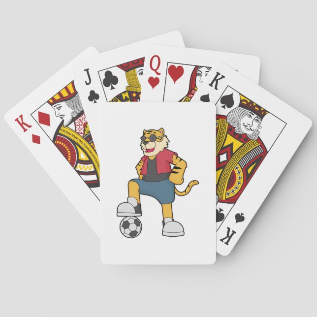Jeu De Cartes Joueur de football de Tiger (dos)