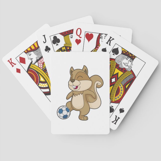 Jeu De Cartes Joueur de football d'écureuil (dos)