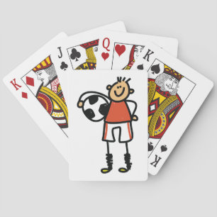 Jeu De Cartes Joueur de football garçon silhouette football