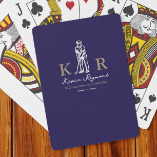 Jeu De Cartes Joueur de golf classique Deep Blue