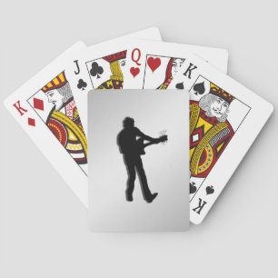 Jeu De Cartes Joueur de guitare argenté