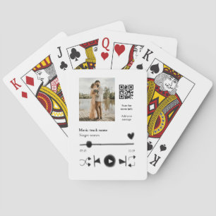 Jeu De Cartes Joueur de musique couple personnalisé amour q r co