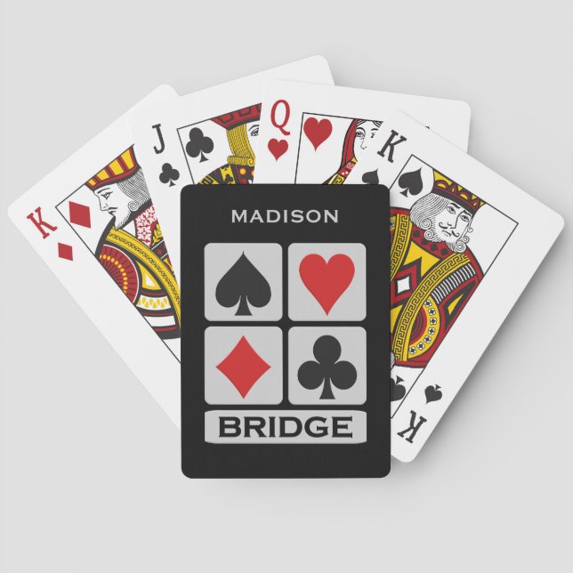 Jeu De Cartes Joueur de pont personnalisé (dos)