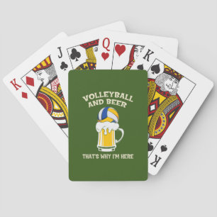 Jeu De Cartes Joueur de volley-ball Volley-ball et bière