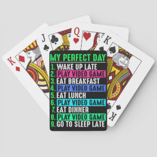 Jeu De Cartes Joueur Mon Jour Parfait Jouer Jeux Vidéo