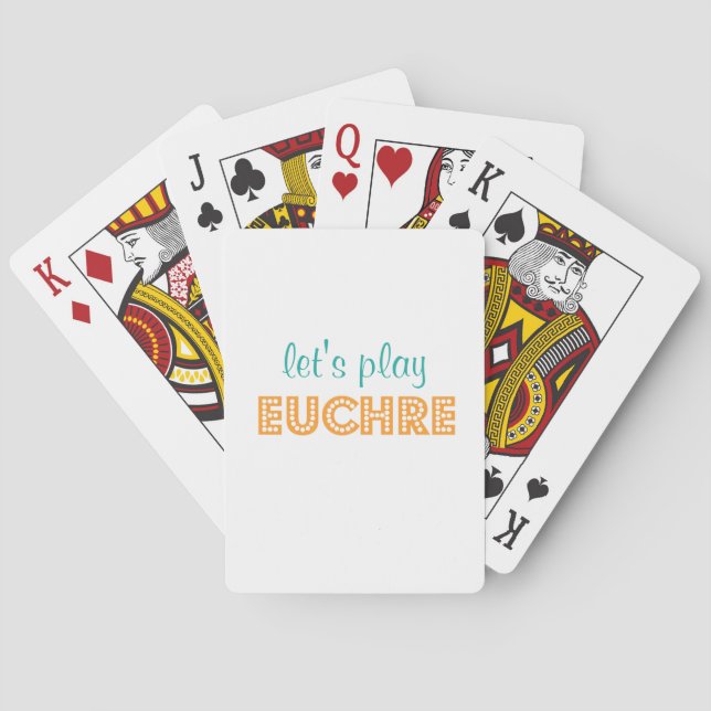 Jeu De Cartes Jouons à Euchre Jouer à la carte Deck (dos)