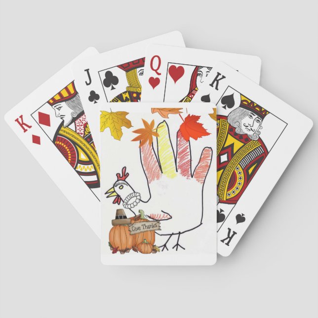 Jeu De Cartes Jour de bon thanksgiving Jeu de carte Deck (dos)