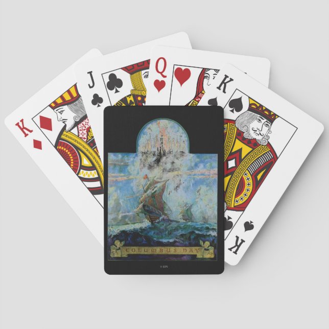 Jeu De Cartes Jour de Columbus (dos)