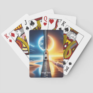 Jeu De Cartes Jour de nuit Imaginaire Cute Zipper