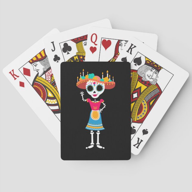Jeu De Cartes Jour des cartes de jeu mortes (dos)