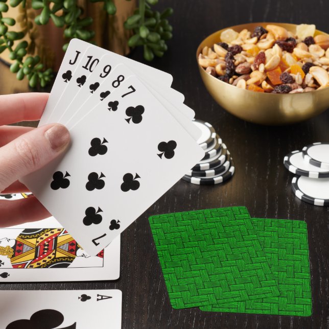 Jeu De Cartes Journaux Lincoln Vert Jouer aux cartes (In Situ)