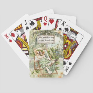 Jeu De Cartes Journée du chien à la Fête des pères de plage