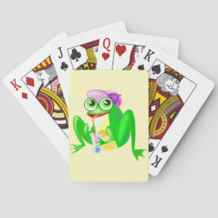 Jeu De Cartes Joyeuse grenouille Jouer aux cartes Couleurs perso