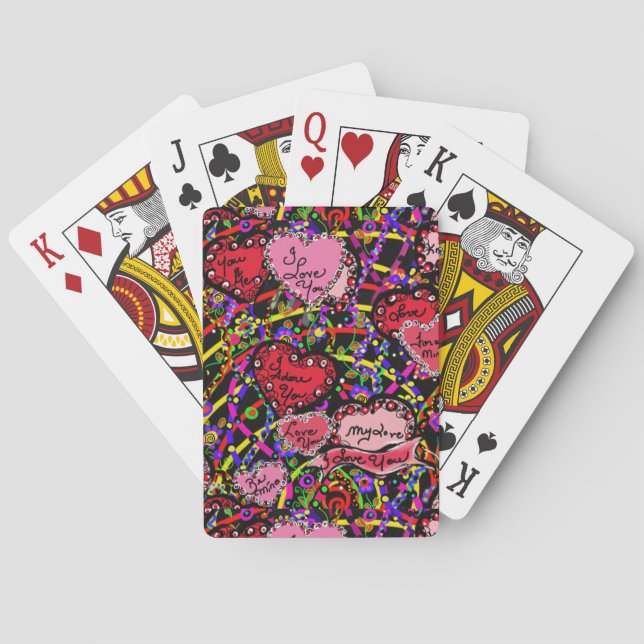 Jeu De Cartes Joyeuse Saint-Valentin (dos)