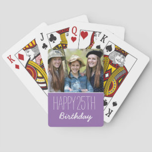 Jeu De Cartes Joyeux Anniversaire Personnalisé Année Et Photo Vi