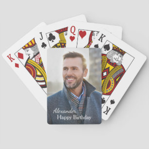 Jeu De Cartes Joyeux anniversaire photo personnalisée
