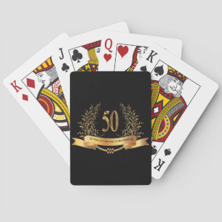 Jeu De Cartes Joyeux cadeau du 50e anniversaire de Mariage