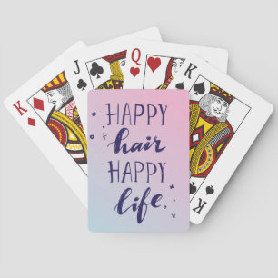 Jeu De Cartes Joyeux Cheveux Bonne Vie