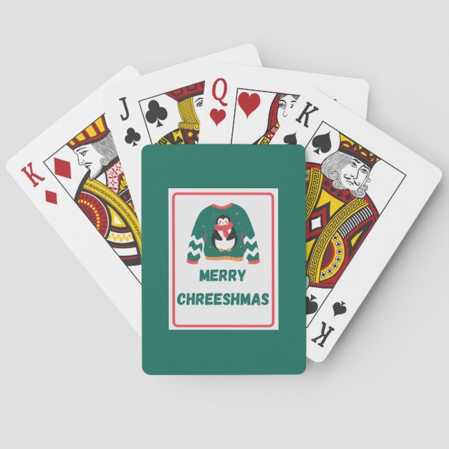 Jeu De Cartes Joyeux Chreeshmas Penguin (dos)