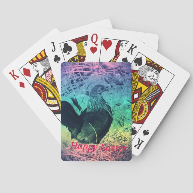 Jeu De Cartes Joyeux Hen de Pâques (dos)