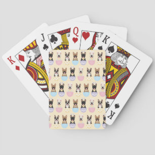 Jeu De Cartes Joyeux Motif de Chien de Pâques français