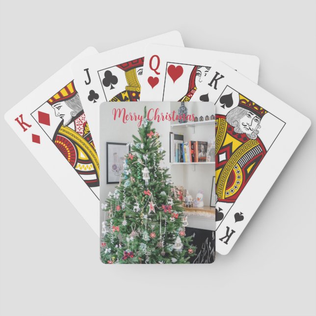 Jeu De Cartes Joyeux Noël Arbre Classique Cartes de Jeu (dos)