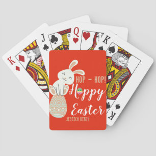 Jeu De Cartes Joyeux Pâques, lapin de Pâques simple jolie famill