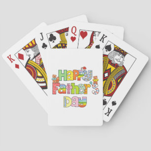 Jeu De Cartes Joyeux pont de Fête des pères de cartes à vélo