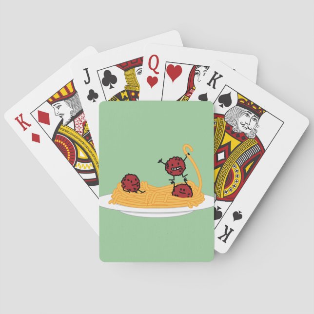 Jeu De Cartes Joyeux Spaghetti et boulettes de viande (dos)