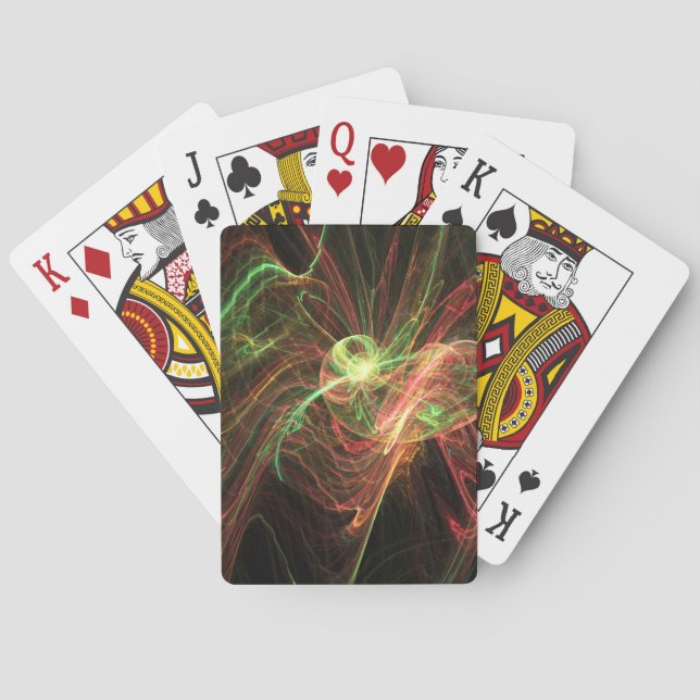 Jeu De Cartes Jumbo Playing Cards Art on back. (dos)