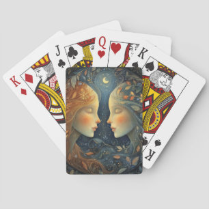 Jeu De Cartes Jumeaux Gémeaux Zodiaque Astrologie Céleste Annive