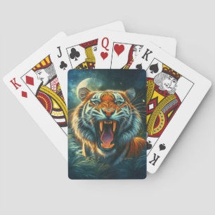 Jeu De Cartes Jungle au clair de lune de tigres