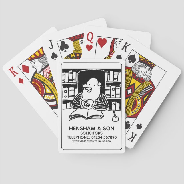 Jeu De Cartes Juridique Les Solliciteurs Jouent Des Cartes (dos)