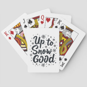 Jeu De Cartes Jusqu'à neige bonne drôle flocon de neige de Noël 