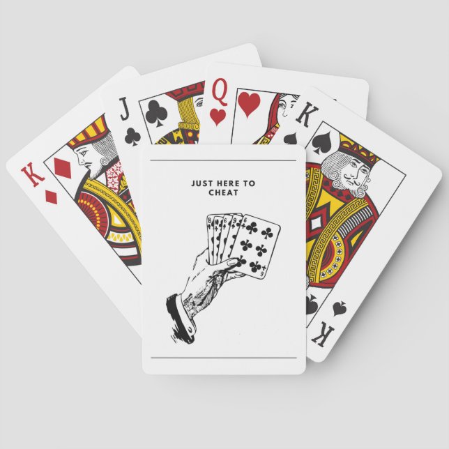 Jeu De Cartes Juste ici pour tricher (dos)