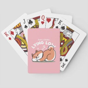 Jeu De Cartes Juste un Shiba allongé bas : mignonne conception S
