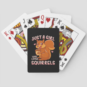 Jeu De Cartes Juste une fille qui aime les écureuils