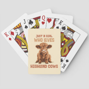 Jeu De Cartes Juste une fille qui aime les vaches Highland