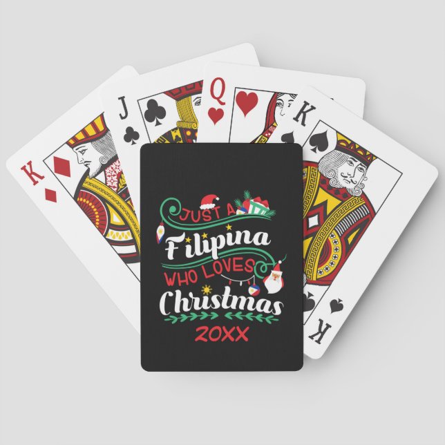 Jeu De Cartes Juste une Philippine qui aime Noël (dos)