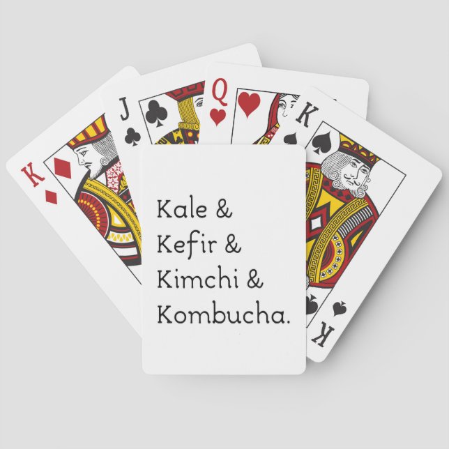 Jeu De Cartes Kale Kefir Kimchi Kombucha (dos)