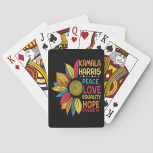 Jeu De Cartes Kamala Harris Peace Love Equality Hope Diversity