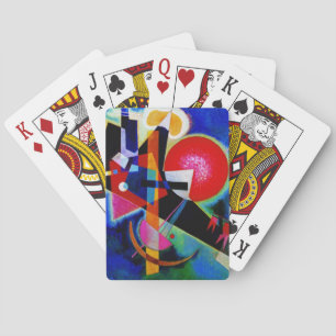 Jeu De Cartes Kandinsky en peinture Abstraite bleue