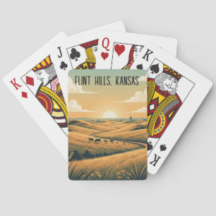 Jeu De Cartes Kansas Flint Hills Voyage Souvenir