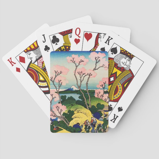 Jeu De Cartes Katsushika Hokusai - Gotenyama, Tokaido, Shinagawa (dos)