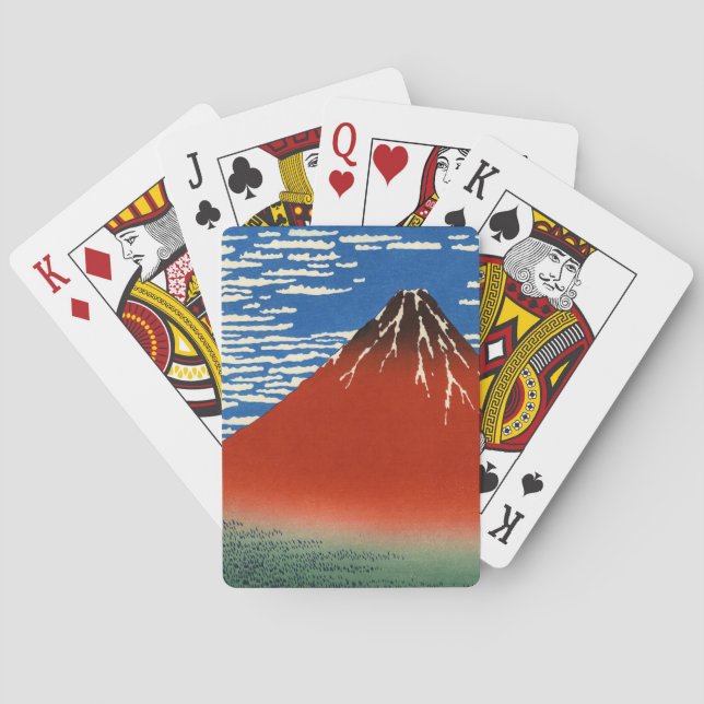 Jeu De Cartes Katsushika Hokusai - Vent Fin, Matin Clair (dos)