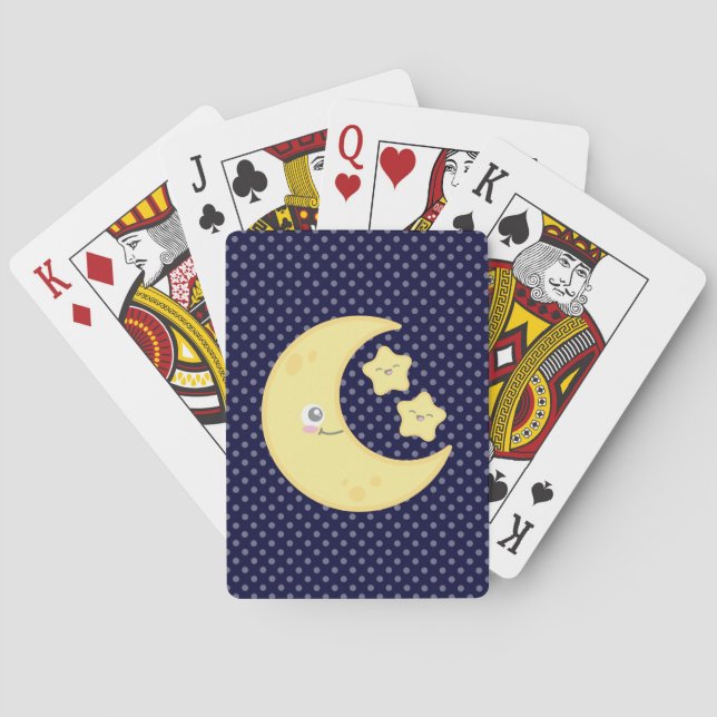 Jeu De Cartes Kawaii Moon et Stars Jouer des cartes (dos)