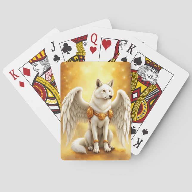 Jeu De Cartes Keeper of the Dawn – The White Winged Wolf.  (dos)